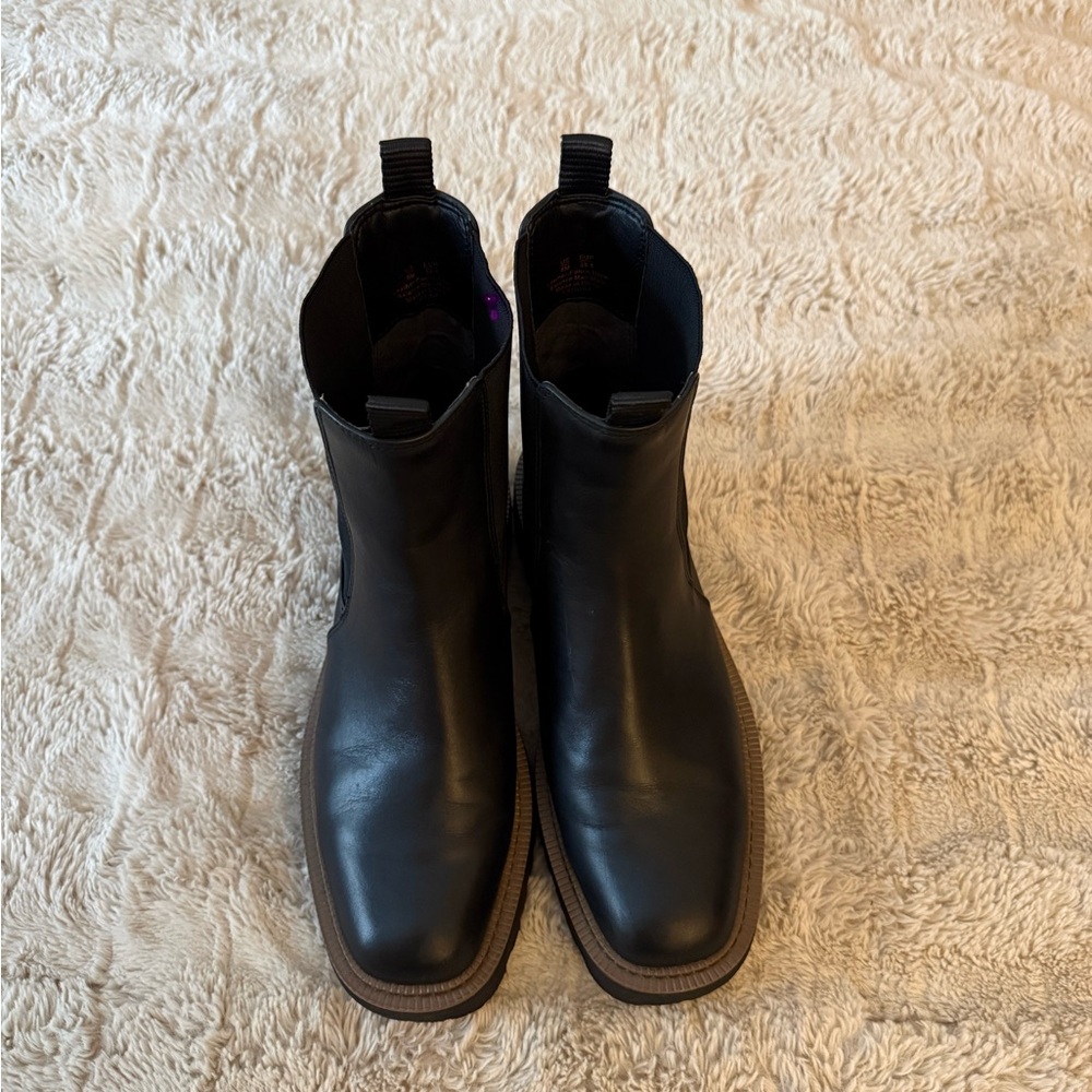 Sam Edelman Black Leather Ankle Boots